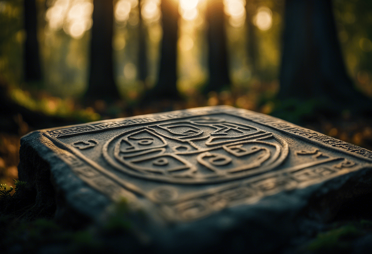 Symboles anciens des runes nordiques révélant des secrets  
Interprétation mystique des runes pour des messages profonds